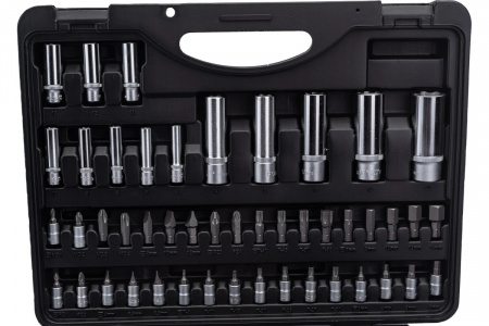 FORCE Набор инструмента 1/2"&1/4" Surface, 4-32 мм, вставки, насадки 94 пр. в кейсе