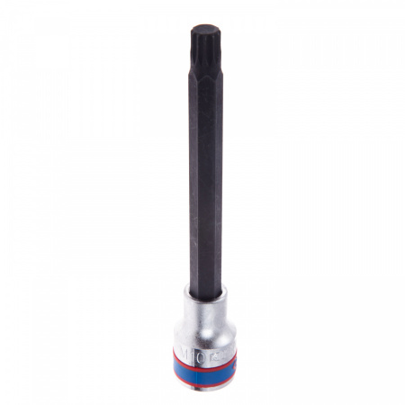 KING TONY Насадка (бита) торцевая 1/2", SPLINE, M10, L = 140 мм 406610