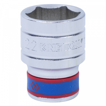 KING TONY Головка торцевая стандартная шестигранная 1/2", 22 мм