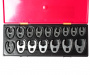 JTC Набор ключей разрезных 10-19 мм 3/8" , 21-27 мм 1/2" односторонних 16 предметов в кейсе 