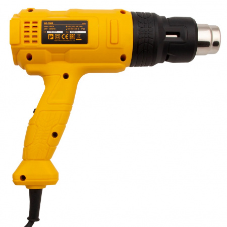 Denzel Фен технический HG-1800, 1800 Вт, 3 режима 