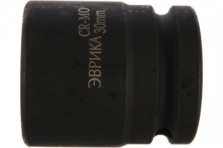 ЭВРИКА Головка торцевая ударная 3/4", 6 гран, 30 мм, длина 50 мм