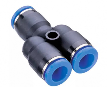 GARWIN PRO Фитинг цанговый Y-тройник 10 мм, с уплотнением, пластм. корпус